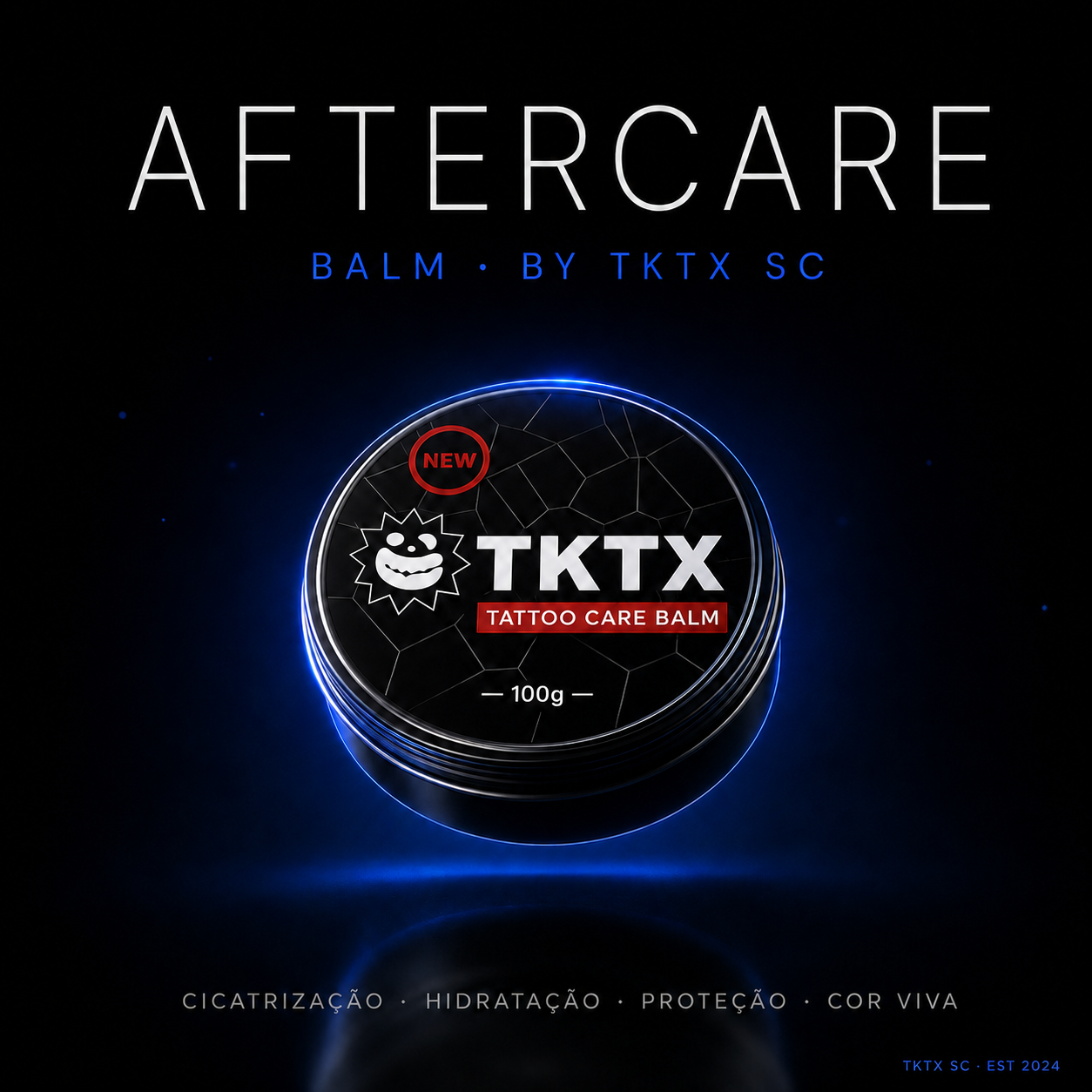 TKTX Aftercare Balm — campanha de lançamento