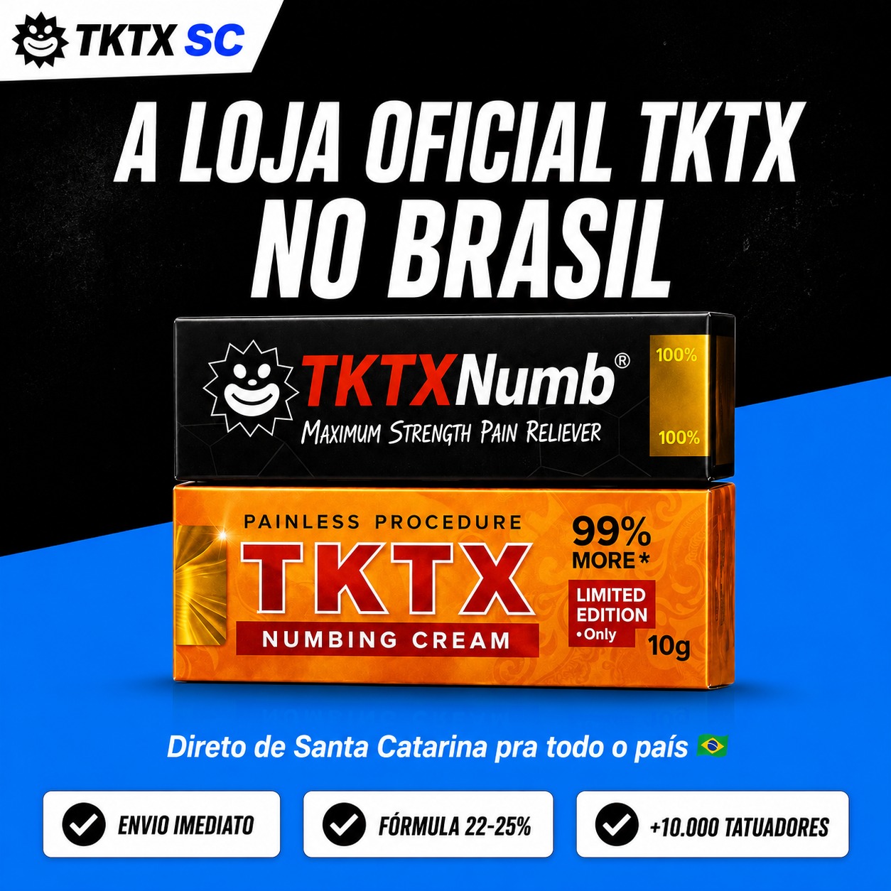A loja oficial TKTX no Brasil