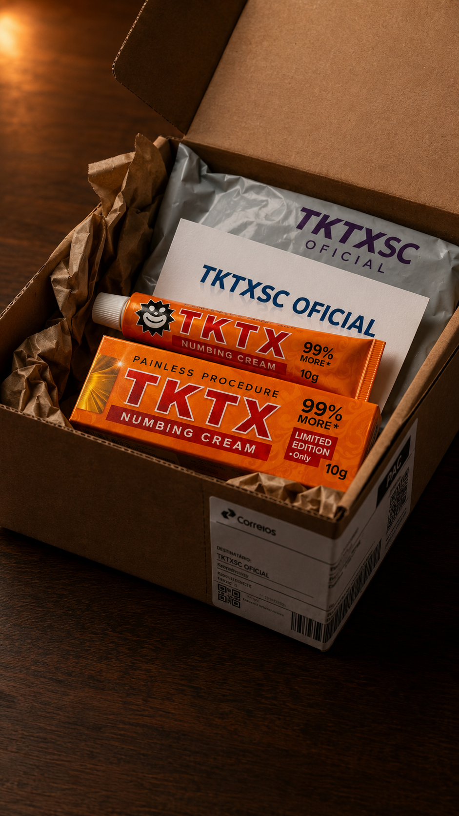 Cliente recebendo a TKTX SC